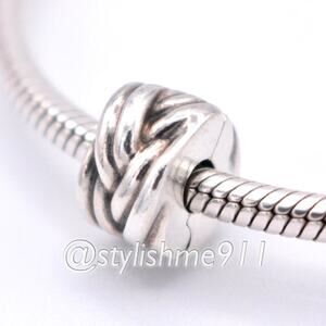 Authentic PANDORA Retired Braided Clip - 791774
